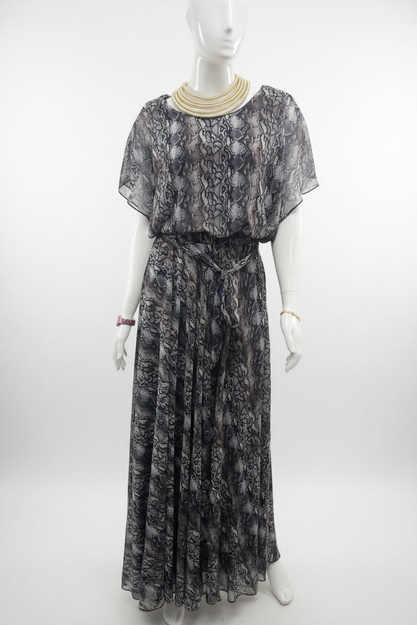 Robe longue femme en coton